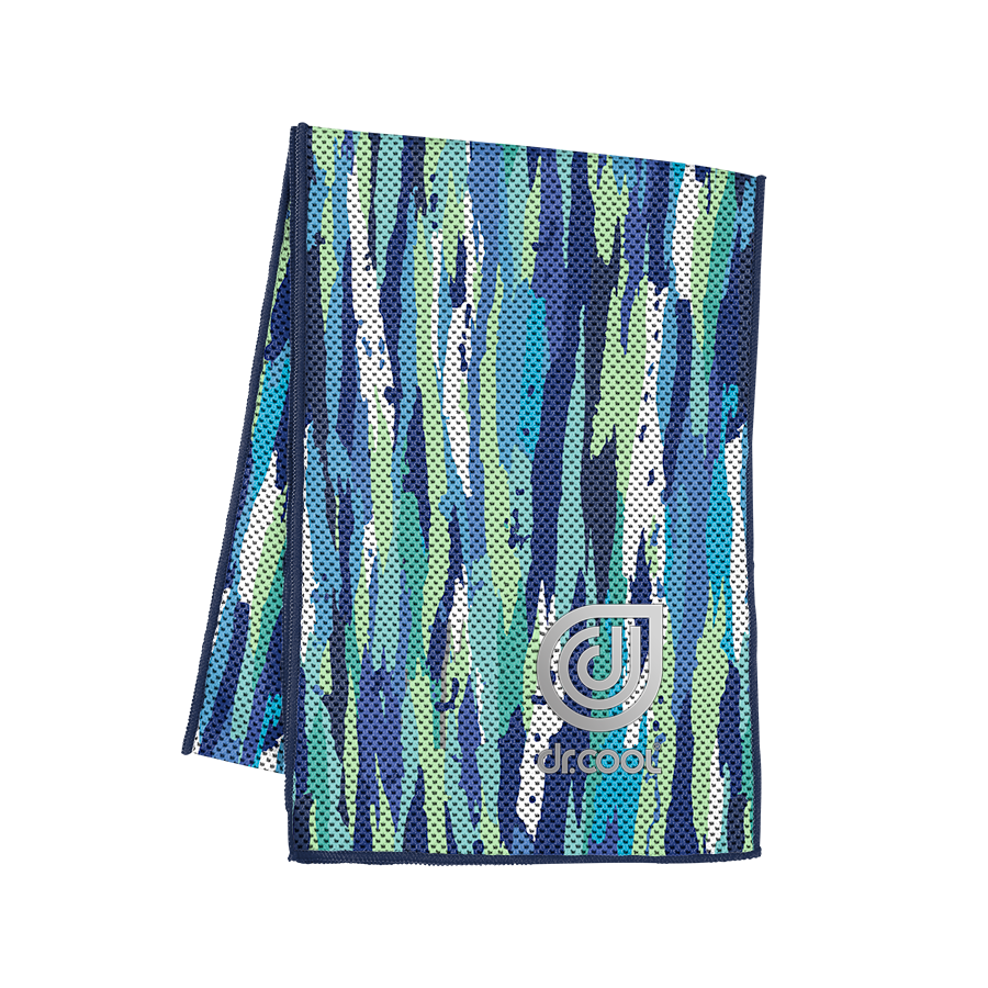 Chill Sport Cooling Towel - Geo Camo Blue